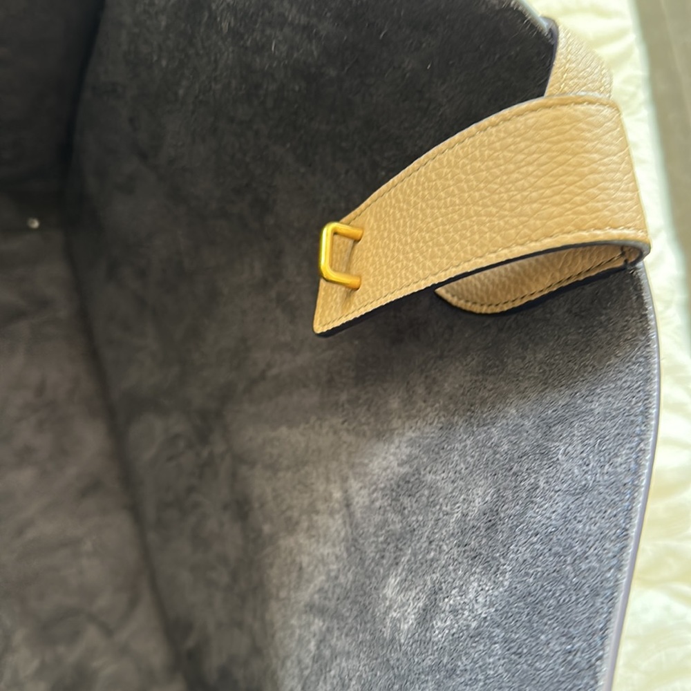 CELINE Grained Calfskin Medium Phantom Luggage in Light Beige - Picture 6 of 12